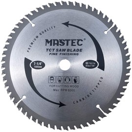 7-1/4 Inch Circular Saw Blade 60 Tooth ATB Anti Kickback Feature for Wood with 5/8-Inch DMK Arbor