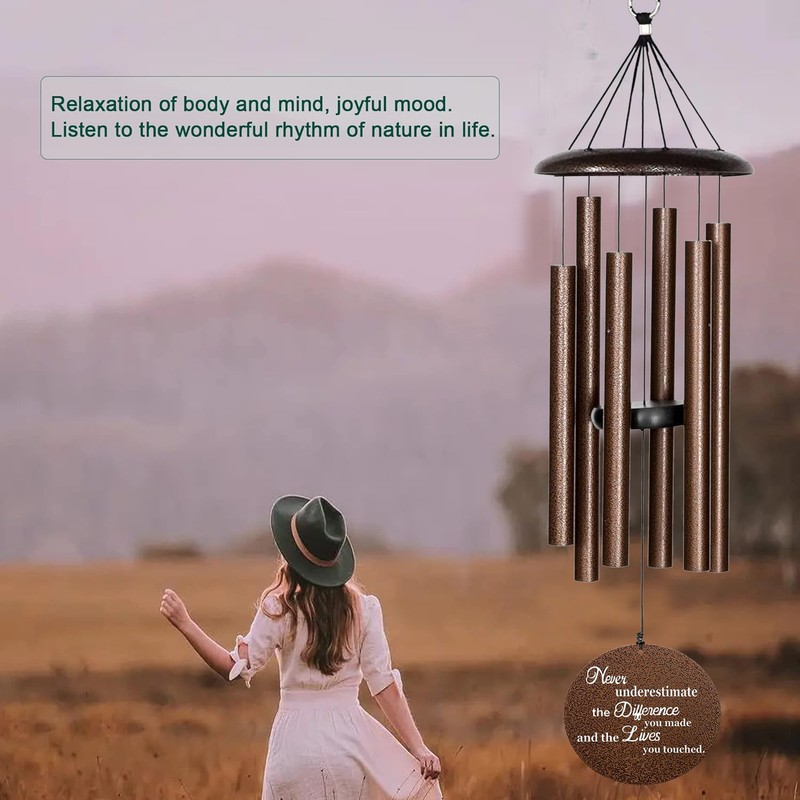 Retirement Wind Chime, Tree of Life, Inspirational Retirement Gifts for