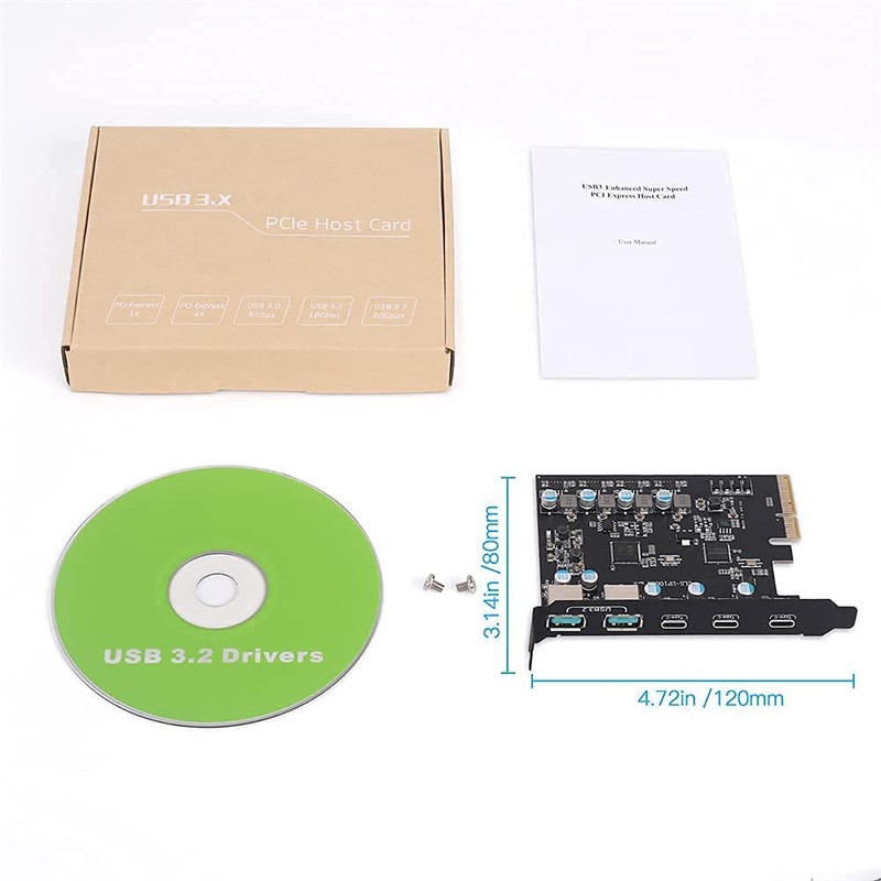 Tarjeta PCIe a USB 3.2/USB 3.1 Gen 2 de 10