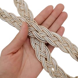 YankMooM 2 Pack Curtains Tied Rope Tiebacks Hand Knitting Curtains Tiebacks for Home Drapes and Curtain Decor Braided Curtain Tiebacks Holders(Khaki)