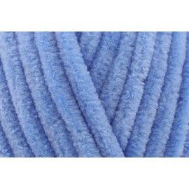 King Cole Yummy Chunky Crochet Yarn, 100% Polyester Plush texture Knitting Wool for blankets, Throws, Scarves & Shawls - 100g Ball - Ocean Blue (4741) - Single (1 Ball)