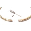 Cuffstore 6MM Petite Thin Polished Gold Titanium Eternity Collar Locking