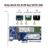 chenyang M.2 SSD zu PCI-E X1 Adapter 2 SATA SSD