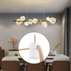 AUXBC 6PCS White Swag Hooks for Ceiling Hanging Lights, Aluminum