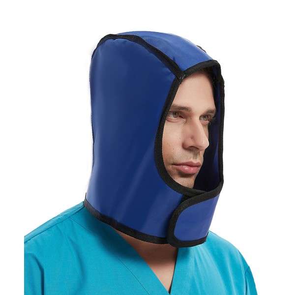 SHINRAY Upgrade 0.5mmpb Xray Lead Cap with Thyroid Shield Collar,Dental