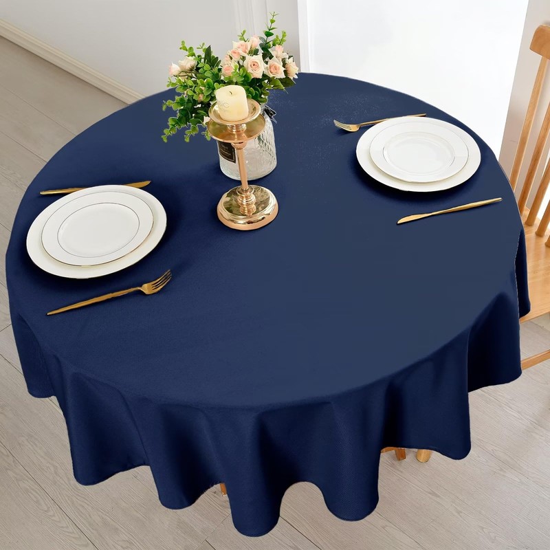 DWCN Round Tablecloth 180cm Wipe Clean Tablecloth Outdoor Table Cloth
