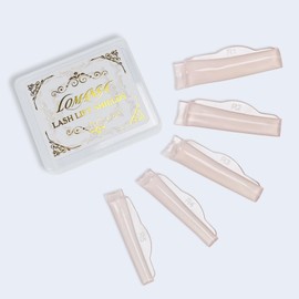Lomansa Lash Lift Rods No Glue Needed Silicone Eyelash Pads Perfect with Lash Lift Balm Glue Reusable Lash Lifting Pads (Little Pink)