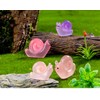 titihuirie 100 Pcs Cute Mini Snail Figurines Miniature Snail Tiny