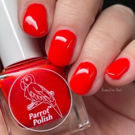 Parrot Polish Poison Dart Red Neon Nail Polish