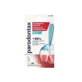parodontax Interdental Brushes (0.6 mm) X6 with Hygienic Cap/Removes Plaque Thoroughly