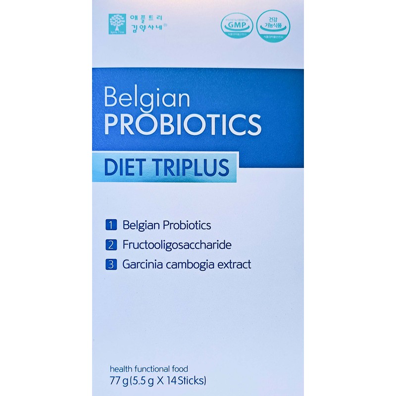 Blue Keywords Belgian Lactobacillus Diet Triple Plus 5.5g x 14