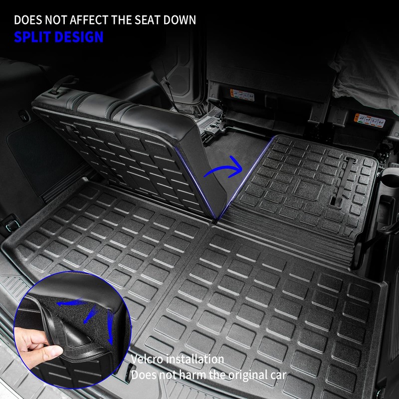 Rongtaod Cargo Mat Compatible with 2020-2025 2026 Ford Explorer 6&7