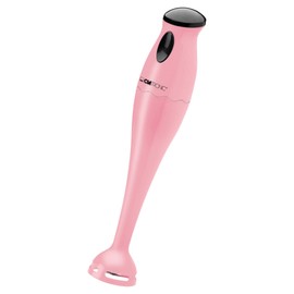 Clatronic Stabmixer/Pürierstab/Blender/Stab-Mixer/Stick/Mixstab SM 3577; Edelstahl-Schlagmesser; für Smoothie, Kürbispüree, Babybrei, Milchshake; mit Mixbehälter (500 ml); 180 Watt; pink