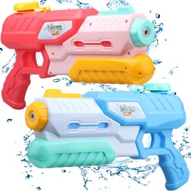 Large Water Guns Toy Set 2 Pack For Kids Adults, Cool Water Pistol Squirt For Beach Outdoor Swimimng Pool, 1200 CC Water Blaster For Boy Girl Pool Party Favors Supplies Blue