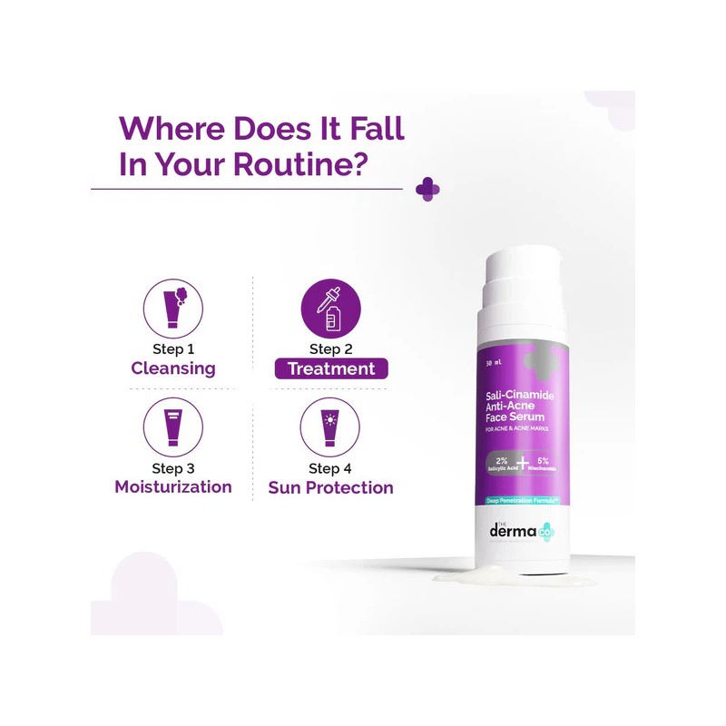 The Derma Co. Sali Cinamide Anti Acne Serum with 2%