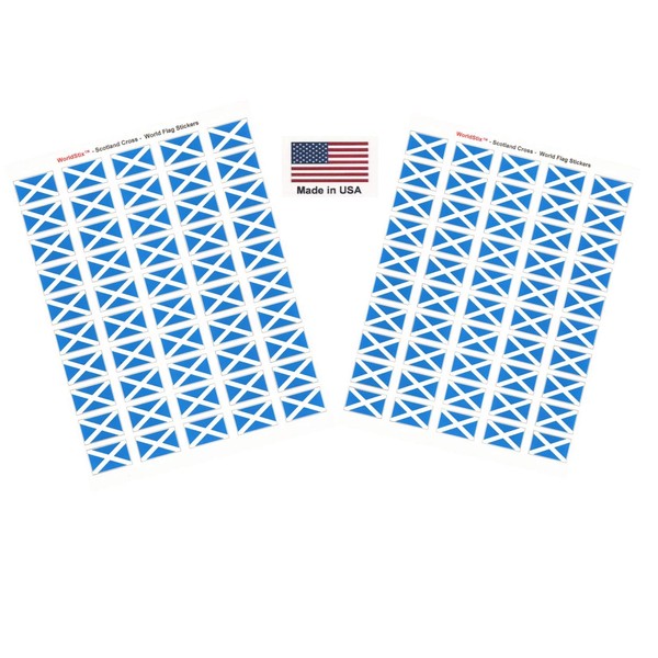 Made in USA, 100 Country Flag 1.5" x 1" Self