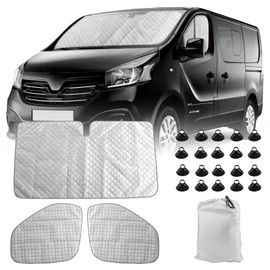 3 Stück Wohnmobil Windschutzscheibe Sonnenschutz Ersatz für 2015-2024 Renault Trafic, Sonnenschutz für Frontscheibe Ersatz für Opel Vivaro 2014-2018 Nissan NV300 2014-2021 FIAT Talento 2016-2020
