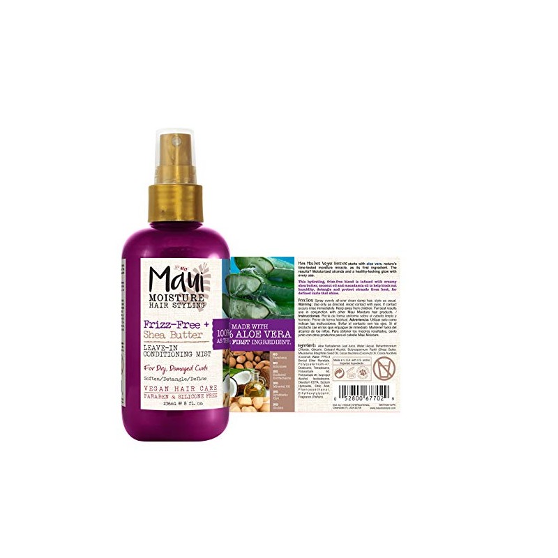 Maui Moisture Shea Butter Leave-in Conditioning Mist, 8 ounces ,
