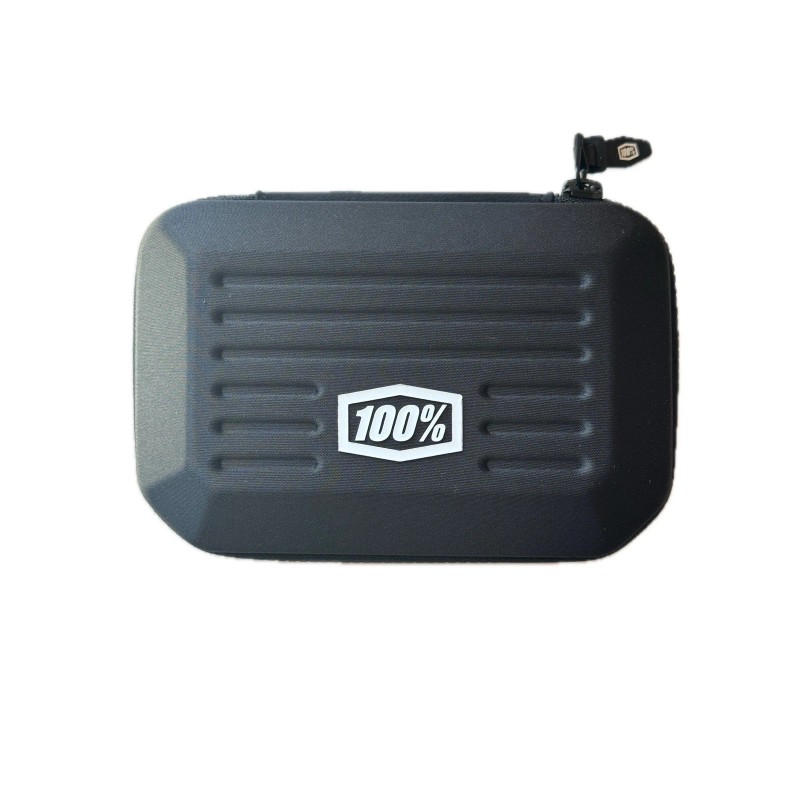 100% S3 SUNGLASSES - POLISHED TRANSLUCENT CLEAR (HIPER BLUE MIRROR