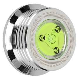 Record Weight Stabilizer Professional 50Hz 45rpm Vinyl Turntable Disc Stabilizer with Level and Speed Measurement Silver