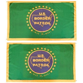 Trade Winds U.S. Border Patrol May 28, 1924 Green Premium Quality Heavy Duty Double Sided 100D Woven Poly Nylon Flag 3x5 3'x5' Banner Grommets (RUF)