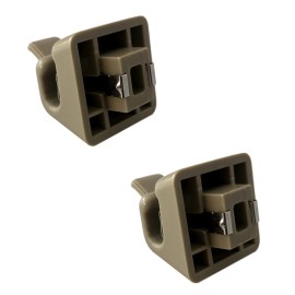 DELPA 2 pcs Sun Visor Mount Clips Beige for Mercedes W123 W124 W125 W126 W463 Classic