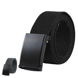 Eastrise Belts for Men,Work Belts for Men,Cut to Fit Canvas Web Belt,Size up to 47",Width 3.8cm for Outdoor Sports and Travel(Black)
