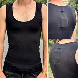 URSA Vestie Unisex Microphone Vest with 4 Transmitters and 3 Microphone Pockets, Ideal for Sports Rigs, Low Profile, Form-fitting, black