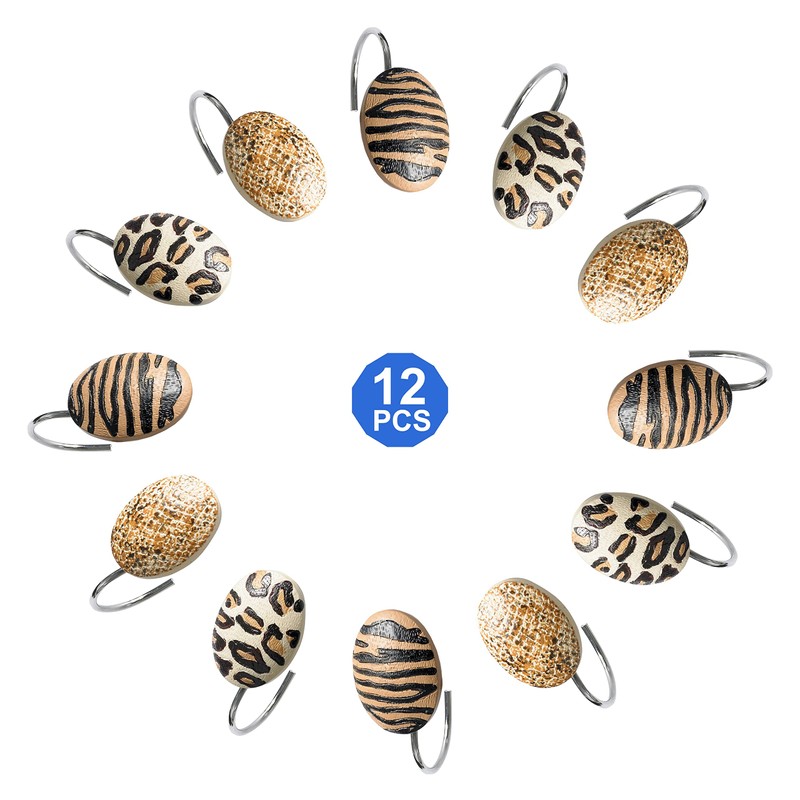 Popular Jezella de baño, Ganchos para Cortina de Ducha, Animal