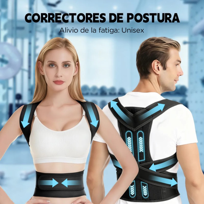 Corrector Postura Para Hombres Y Mujeres Con Placa Soporte
