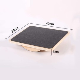 Professional Grade Wooden Balancing Board Incline Board Anti-slip Surface for Physical Therapy Fitness Training, Wobble Boards Fitness Trainer Anti-slip Plate for Home Gym and Travel