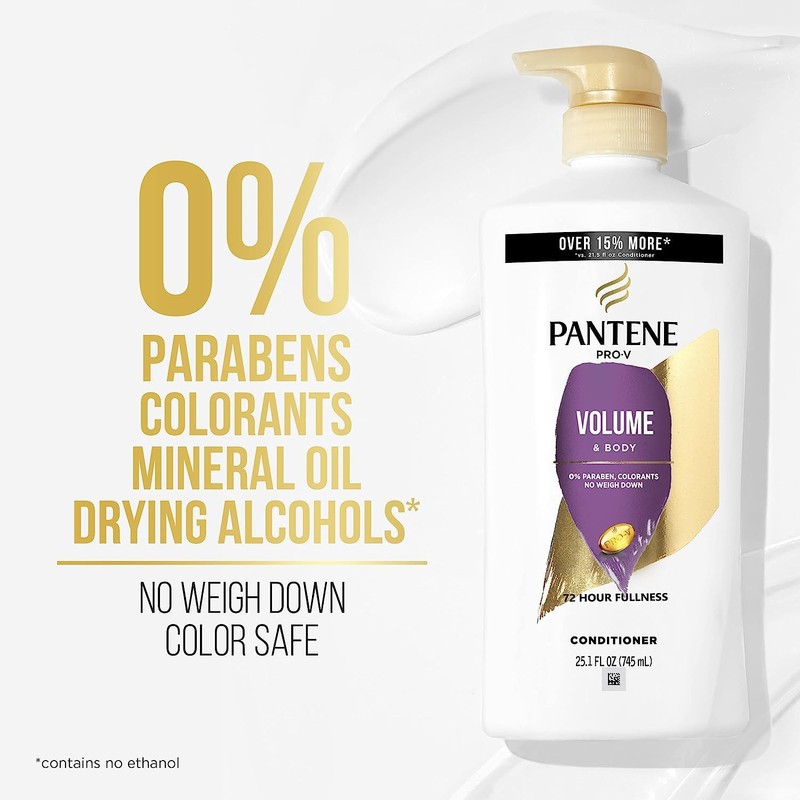 Pantene Shampoo, Conditioner and Hair Treatment Set, Volume & Body