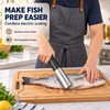 Cordless Electric Fish Scaler with Stainless Steel Roller – Rechargeable