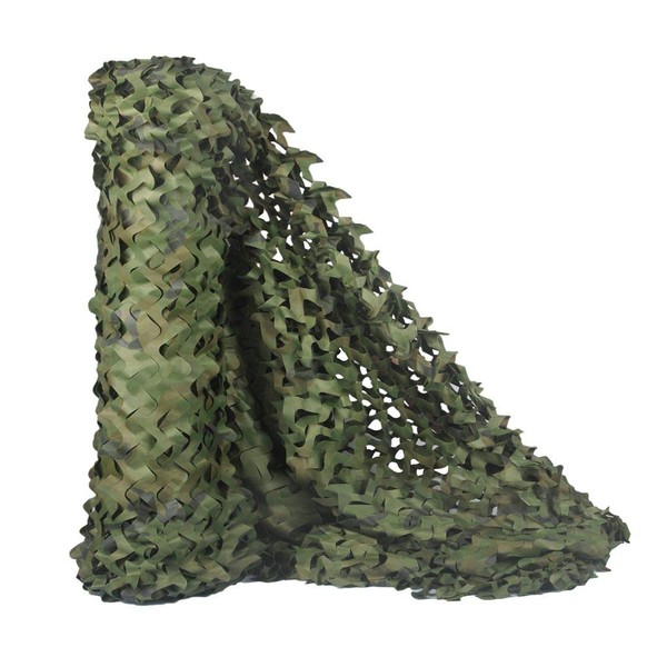 HYOUT Camouflage Netting, Camo Net Woodland Blinds Great for Military Sunshade Camping Shooting Hunting Party Decoration 5x9.8ft
