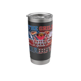 The Grill Daddy Summer July 4th BBQ Barbeque Reunion Family Stainless Steel Insulated Tumbler