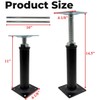YMDGGDCH 2 Pack Adjustable Jack Post Set, Metal Floor Support,