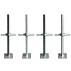4 Scaffold Screw Jack Galvanized 24 X 1-3/8 with A Large Wing Nut for Adjust Scaffolding Frames by Scaffold Base Plate