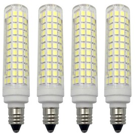 Edearkar 15W E11 LED Bulb Dimmable 136LEDs 150W Halogen Bulbs Equivalent, 1500lm, 110V, Natural light 4000K, E11 Base, Dimmable LED Candelabra Lamp for Home Light, 4-Pack