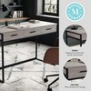 Martha Stewart Ollie Home Office Desk with 3 Drawers in