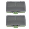 Fishing Tackle Box 2Pcs Multiple Compartments Box Organizer for Fishing