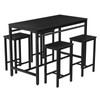LinkRomat Dining Table Set for 4, 5 Pieces Bar Table