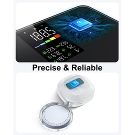 arboleaf Smart Scale and Tape Measure, Body Fat Measuring Tape and Smart Scale for Body Weight, Digital Bluetooth Weighing Machine, Circumference Analyzer, App Sync, 400lbs, 11"
