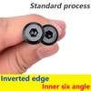 Qrity Pack of 20 Self Tapping Screws M6 x 45