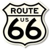 Route 66 Vintage Highway Sign Souvenir Magnet - Giant Size