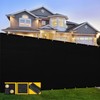 SHADESPEARE Customized 4' x 45' Black Fence Privacy Screen,with Bindings