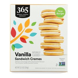 365 by Whole Foods Market Vanilla Sandwich Creme Cookie, 12.5 OZ