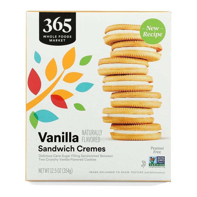 365 by Whole Foods Market Vanilla Sandwich Creme Cookie, 12.5