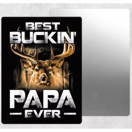Unbranded Best Buckin Papa Ever Deer Tin Sign Door Home Wall Decor Metal