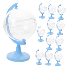 NUOBESTY Mini Globe Candy Case Funny Candy Box Packing Boxes for Wedding and Christmas, Fillable Candy Jars Containers Party Favors, 12pcs, Blue