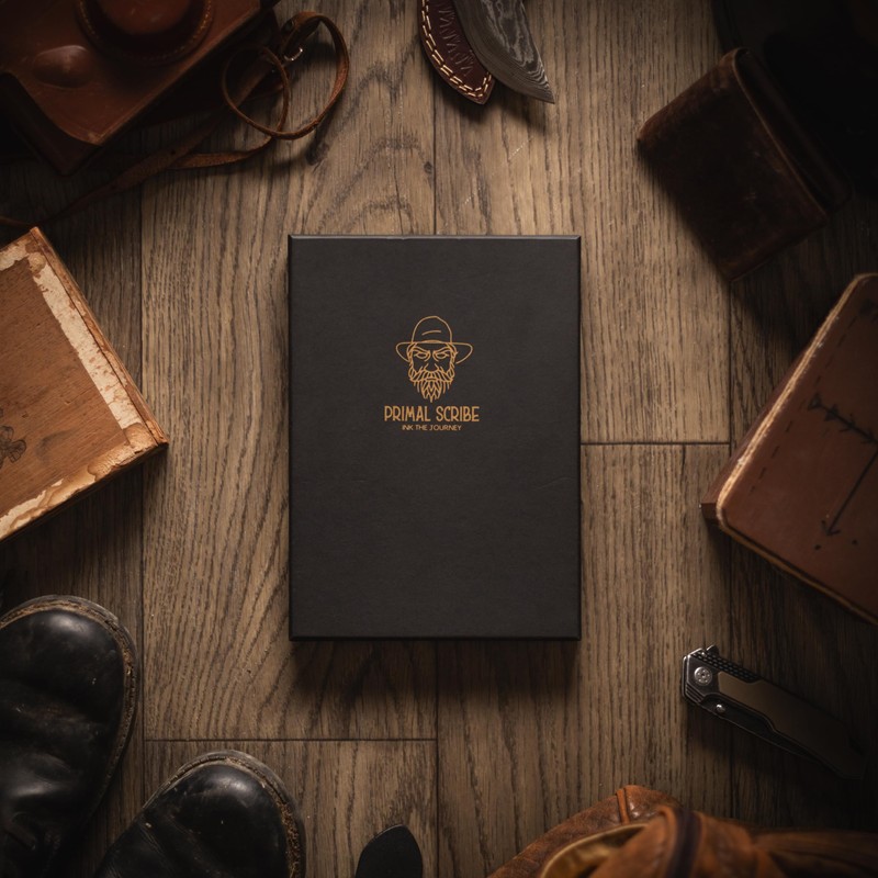 Primal Scribe Odyssey Notebook Journal for Men - Lined Pages,